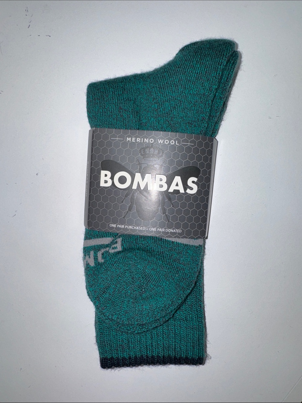 Bombas Merino Wool Crew Socks in Teal
